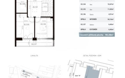 Rodinné domy v radovej zástavbe Okoličná na Ostrove