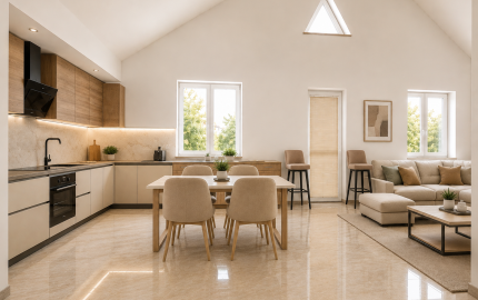 Predaj 4 izbový RD Benkova Potôň, novostavba, pozemok 740 m2